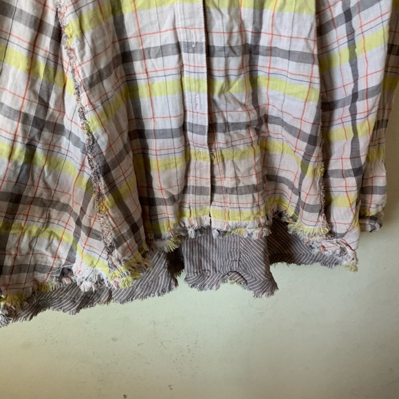 Free People Seeking Starlight Plaid Top Moondrop - Picture 5 of 7